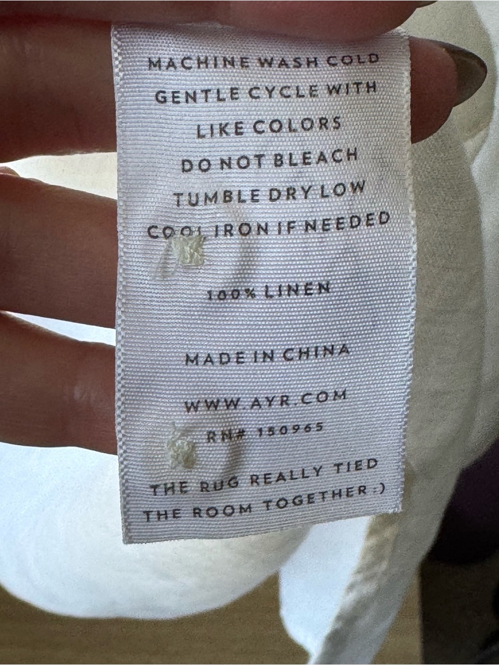 AYR The Deeper End in Linen - Picture 4 of 5